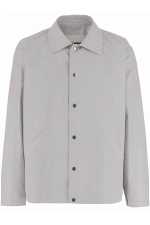Giubbotto in taffetà di cotone grigio chiaro JIL SANDER | J54BN0002J45306058